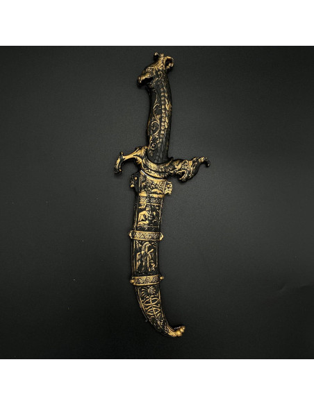 Cuchillo de Juguete YOMENO Daga Plástica 31.5 cm Bronce Cuchillo de Juguete YOMENO Daga Plástica 31.5 cm Bronce