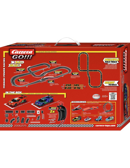 Pista de Carreras Carrera GO Ferrari 1:43 con 2 Coches Pista de Carreras Carrera GO Ferrari 1:43 con 2 Coches