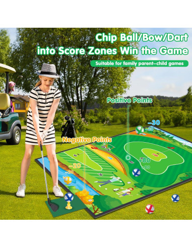 Juego de golf y arco 4 en 1 VOPOGLNE para niños