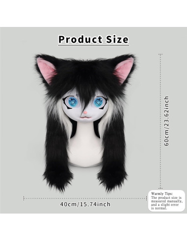 Máscara de Cabeza de Gato SMILETERNITY para Disfraces