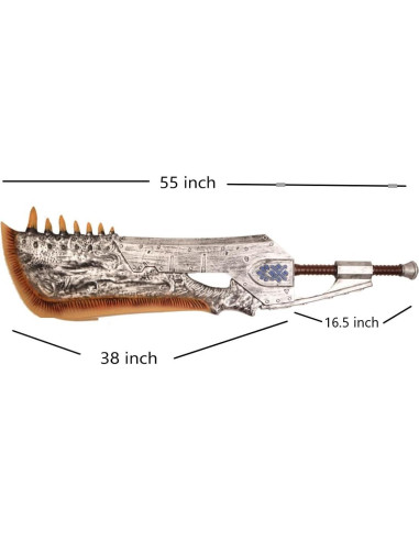 Espada Prop Cazador de Monstruos Blazing Steel 139,7 cm