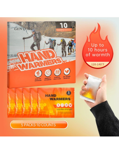 Calentadores de Manos GENTLAN HW-10P Desechables 10 Unidades