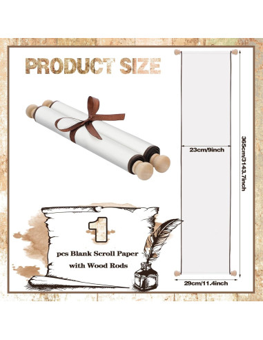 Rollos de Papel Pergamino Blanco Epakh 9x144 Pulgadas