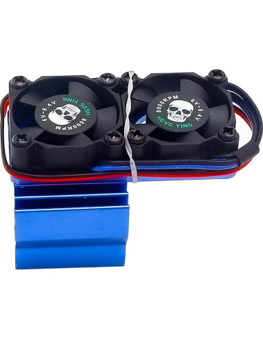 Enfriador de motor RC Traxxas 540 550 36mm con ventiladores