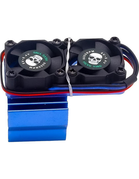 Enfriador de motor RC Traxxas 540 550 36mm con ventiladores Enfriador de motor RC Traxxas 540 550 36mm con ventiladores