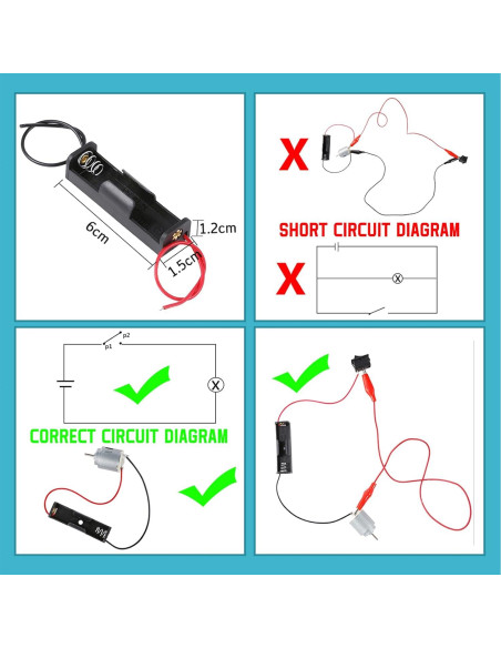 Kit de Motor Eléctrico Sntieecr para Niños 8-12 Años Kit de Motor Eléctrico Sntieecr para Niños 8-12 Años