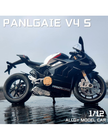 Motocicleta Die Cast COOLPUR Ducati V4 1:12 Negro