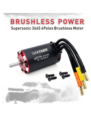 Motor sin escobillas Surpass 3665 3150KV para coche RC 1/10