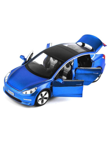 Coche Juguete 1/32 EROCK Modelo 3 Azul con Sonido y Luz