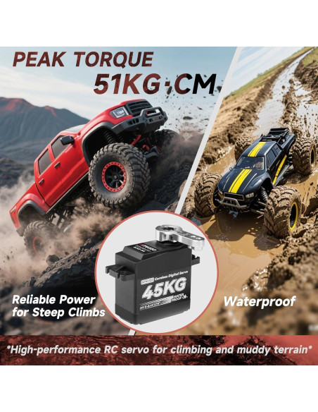 Motor Servo Digital Smraza 45KG 180 Acero Inoxidable RC Motor Servo Digital Smraza 45KG 180 Acero Inoxidable RC