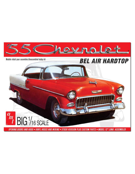 Kit de Modelo AMT 1955 Chevy Bel Air Hardtop 1:16 Kit de Modelo AMT 1955 Chevy Bel Air Hardtop 1:16