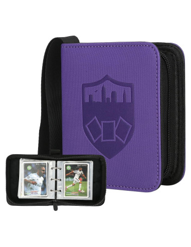 Carpeta de Tarjetas GERMUN 1 Pocket 80 Bolsillos Púrpura
