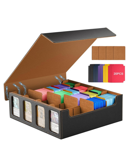 Caja de Cartas TiMOVO MTG para 3000 Cartas Dorada Caja de Cartas TiMOVO MTG para 3000 Cartas Dorada