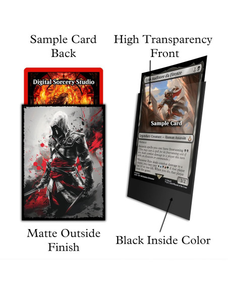Fundas para Cartas MTG Digital Sorcery 100 Unidades Asesino Fundas para Cartas MTG Digital Sorcery 100 Unidades Asesino