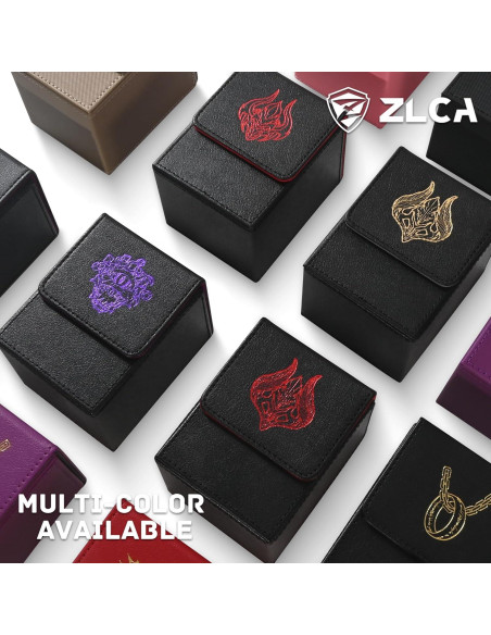 Caja de Barajas ZLCA para MTG 100 Cartas Negro y Rojo Caja de Barajas ZLCA para MTG 100 Cartas Negro y Rojo