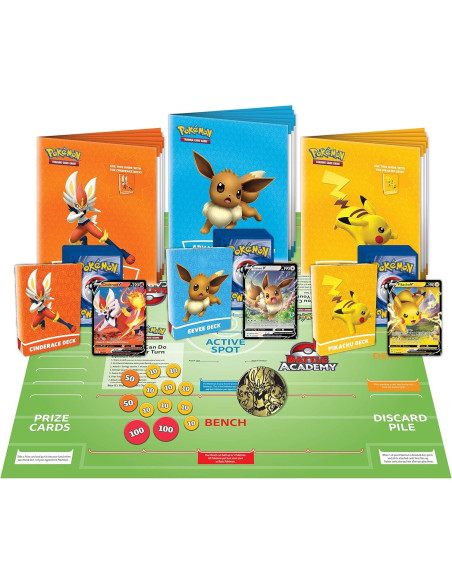 Juego de Cartas Pokémon Academia de Batalla - 3 Mazos Juego de Cartas Pokémon Academia de Batalla - 3 Mazos