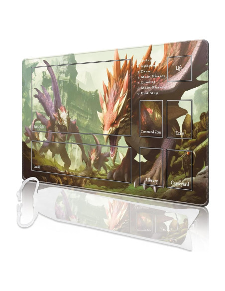 Tapete de Juego MTG Cyaboyibo Dinosaurios 60x35 cm con Bolsa Tapete de Juego MTG Cyaboyibo Dinosaurios 60x35 cm con Bolsa