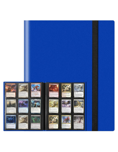 Álbum TiopLior 360 Bolsillos para Tarjetas de Comercio Azul