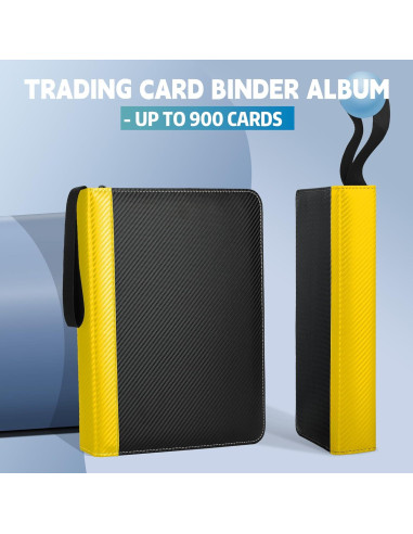 Carpeta de Tarjetas TCGUARD 900 Bolsillos Amarilla