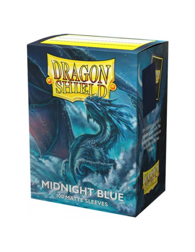 Fundas Mate Dragon Shield 100 CT para Cartas TCG Azul