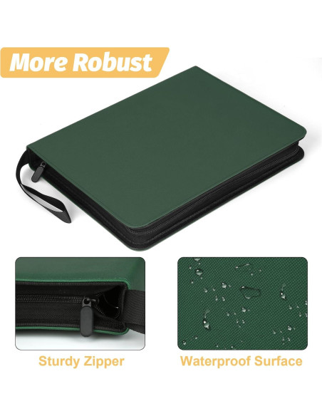Carpeta de Tarjetas Foalgo 9 Bolsillos 720 Tarjetas Verde Carpeta de Tarjetas Foalgo 9 Bolsillos 720 Tarjetas Verde