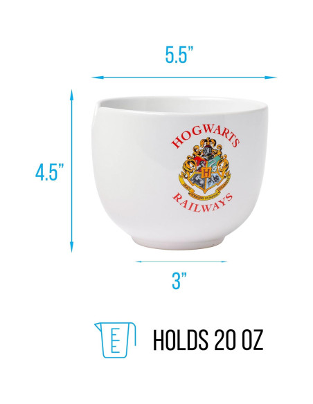 Tazón Cerámica Harry Potter Hogwarts 20 oz con Palillos Tazón Cerámica Harry Potter Hogwarts 20 oz con Palillos