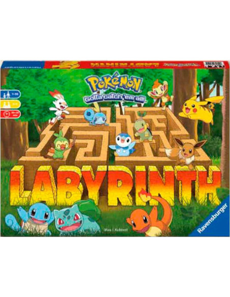 Laberinto Pokémon Ravensburger - Juego de mesa familiar Laberinto Pokémon Ravensburger - Juego de mesa familiar