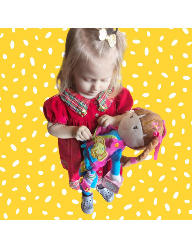 Muñeca de Peluche Educativa June Garden Belle 40 cm