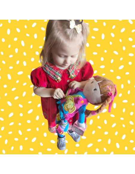 Muñeca de Peluche Educativa June Garden Belle 40 cm Muñeca de Peluche Educativa June Garden Belle 40 cm