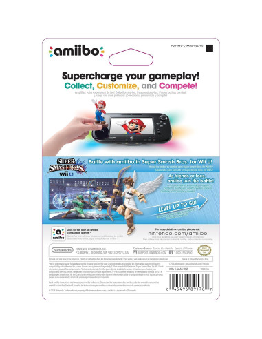 Amiibo Pit de Nintendo - Super Smash Bros. - Personalizable