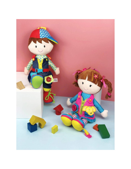 Muñeca de Peluche Educativa June Garden Belle 40 cm Muñeca de Peluche Educativa June Garden Belle 40 cm
