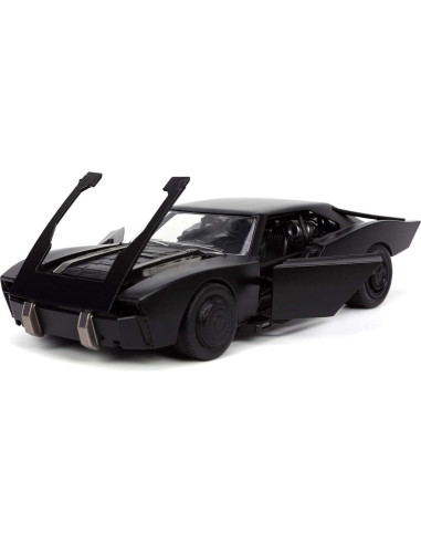 Batmóvil 1:24 Jada Toys con figura de Batman 7 cm