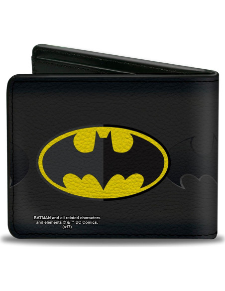 Billetera Bifold Unisex Batman Buckle-Down Cuero Vegano Billetera Bifold Unisex Batman Buckle-Down Cuero Vegano