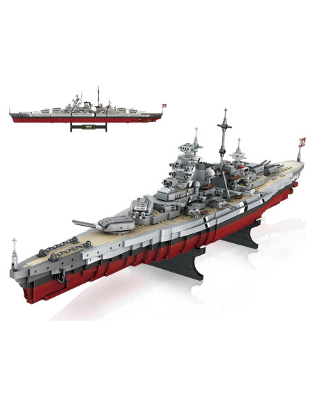Conjunto de Bloques de Construcción Acorazado Bismarck 2081 Piezas Conjunto de Bloques de Construcción Acorazado Bismarck 2081 Piezas