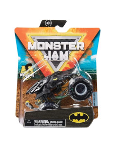 Camión Monstruo Die-Cast Monster Jam Batman 1:64 con Wheelie