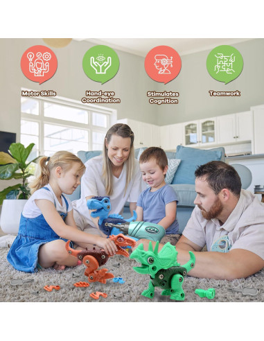 Juguete de Dinosaurio Desarmable Laradola para Niños 3-8 Años