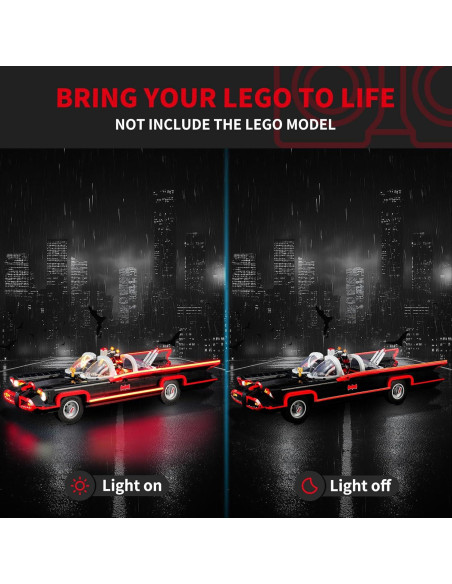 Kit de Luz LED BRIKSMAX para Lego 76328 Batmobile - Iluminación Innovadora Kit de Luz LED BRIKSMAX para Lego 76328 Batmobile - Iluminación Innovadora