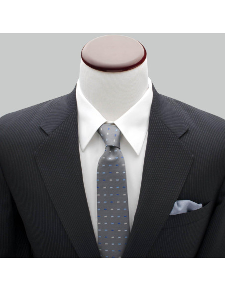Corbata de Seda Gris Batman Cufflinks Inc. 100% Seda Corbata de Seda Gris Batman Cufflinks Inc. 100% Seda