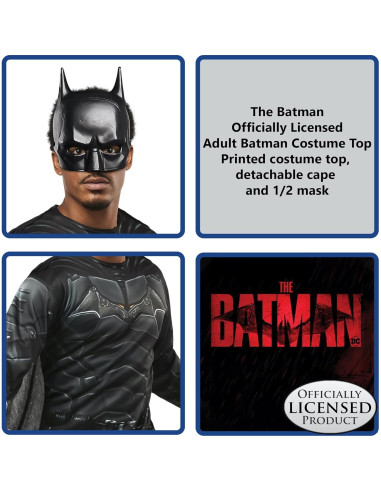 Disfraz de Batman para Hombre Rubie's X-Large con Capa