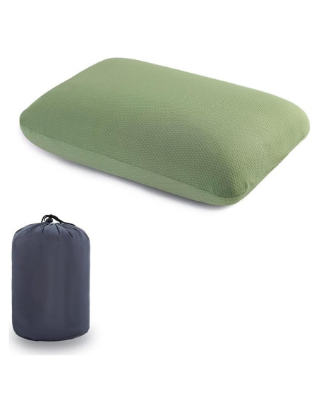 Almohada de Viaje Nimorio Espuma de Memoria Verde 33.9x20.9cm Almohada de Viaje Nimorio Espuma de Memoria Verde 33.9x20.9cm