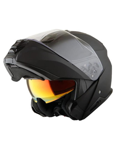 Casco Modular Martian HG362 Negro Mate para Motocicleta