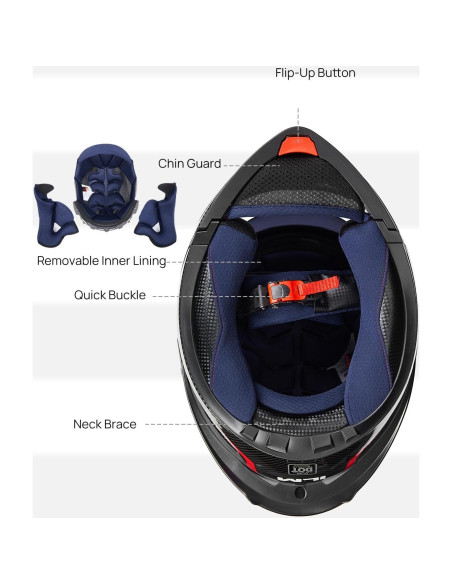 Casco Modular ILM WS206 Negro Mate Mediano Doble Visor Casco Modular ILM WS206 Negro Mate Mediano Doble Visor