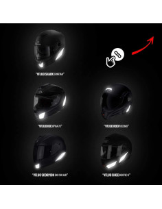 Kit Calcomanías Reflectantes VFLUO para Casco SCORPION EXO510AIR 2