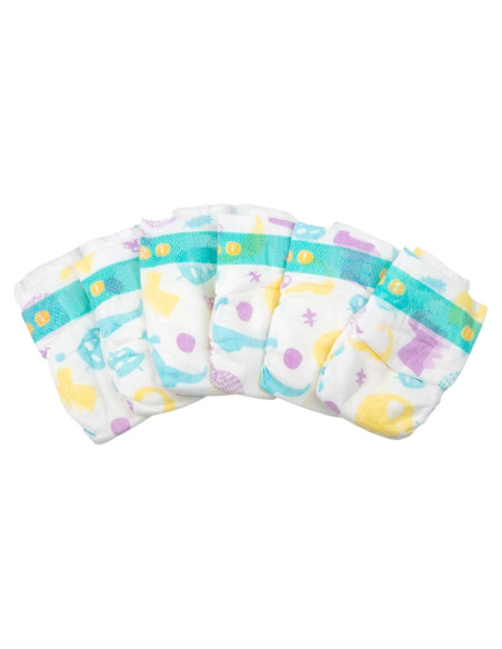 Paquete de 6 Pañales Reutilizables para Muñecas Reborn 43-56 cm Paquete de 6 Pañales Reutilizables para Muñecas Reborn 43-56 cm