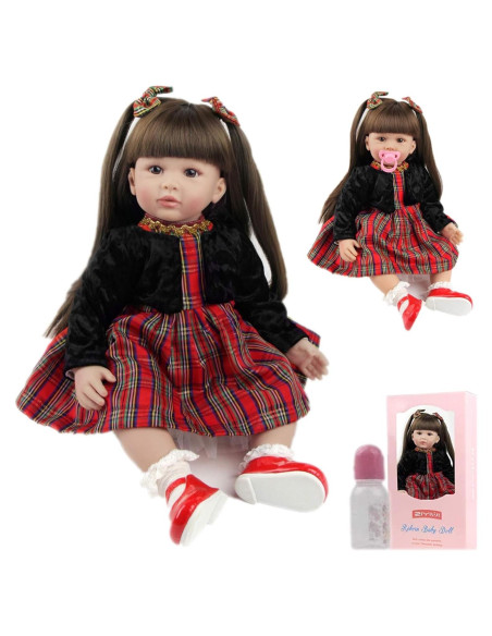 Muñeca Reborn Niña 60 cm ZIYIUI Realista con Accesorios Muñeca Reborn Niña 60 cm ZIYIUI Realista con Accesorios