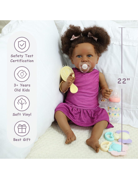 Muñeca Reborn Kdudgso Calista 55 cm Bebé Realista Muñeca Reborn Kdudgso Calista 55 cm Bebé Realista