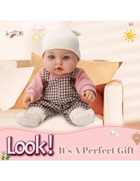 Muñeca de Bebé TUSALMO 30 cm con Accesorios para Niños Muñeca de Bebé TUSALMO 30 cm con Accesorios para Niños