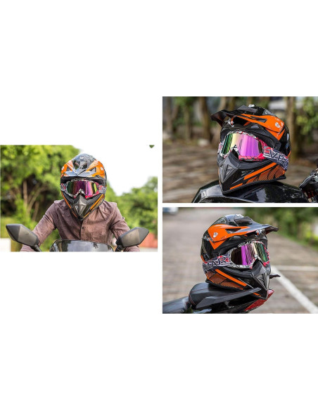Gafas de Motocross June Sports KG003-QL036 UV400 Anti-Rasguños Gafas de Motocross June Sports KG003-QL036 UV400 Anti-Rasguños