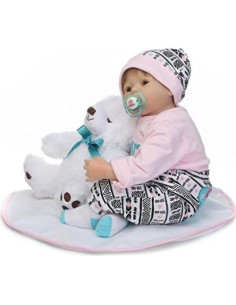 Ropa para Muñecas Reborn Conjuntos Rosados 50-55 cm 2