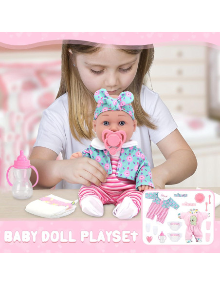 Muñeca de Bebé UNICORN ELEMENT 30 cm con Ropa y Accesorios Muñeca de Bebé UNICORN ELEMENT 30 cm con Ropa y Accesorios